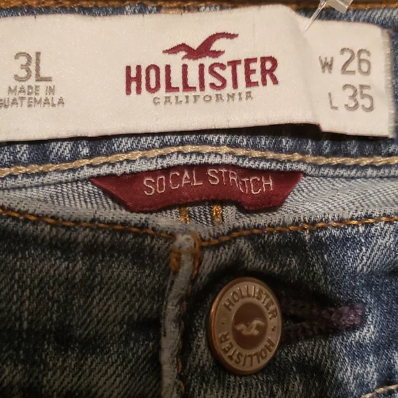 HOLLISTER SOCIAL STRETCH JEANS SZ 3L/W26/L35 - Picture 6 of 7
